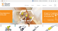 Desktop Screenshot of elcam-medical.com