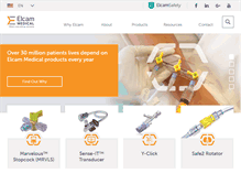 Tablet Screenshot of elcam-medical.com